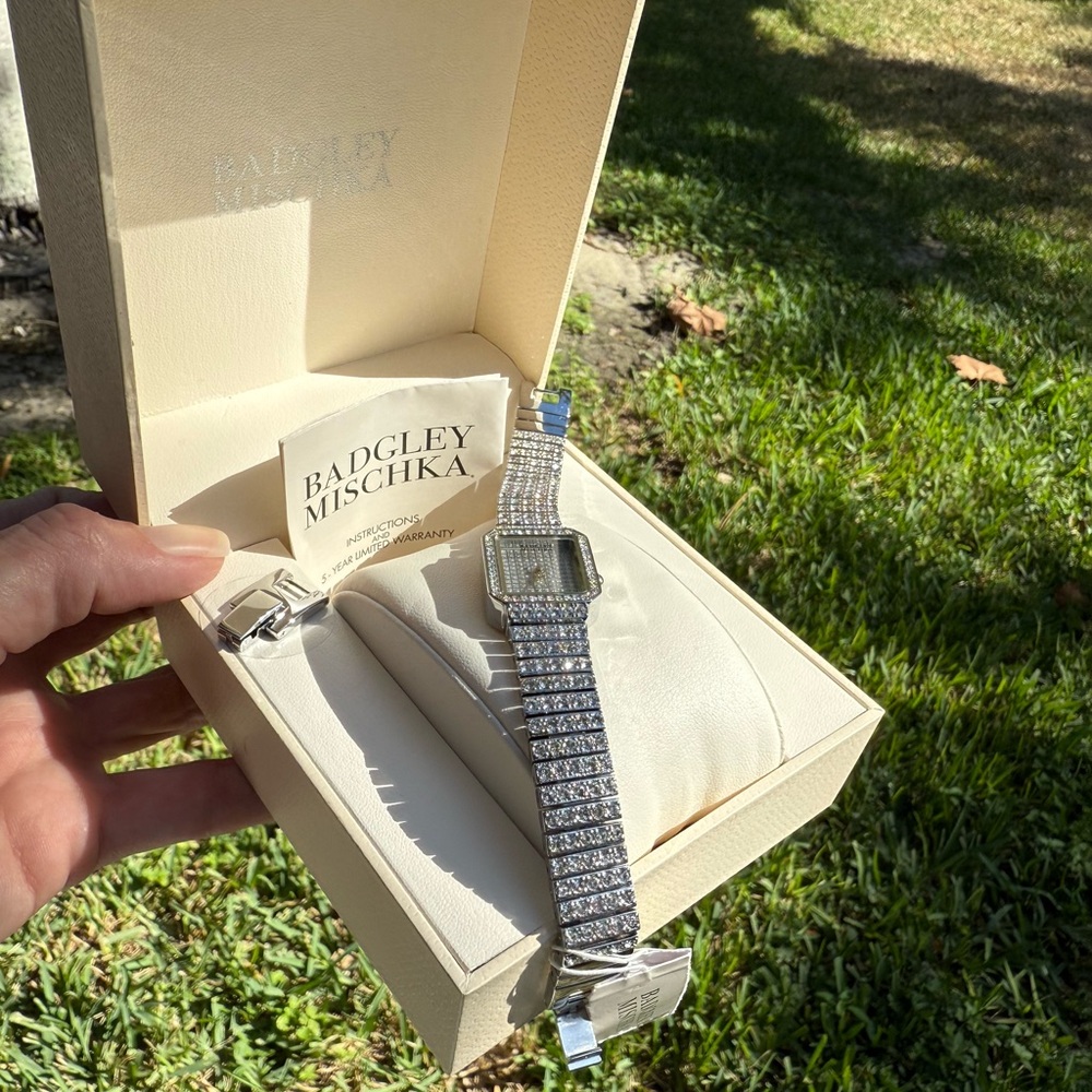 BADGLEY MISCHKA WATCH RHINESTONE NIB RHINESTONES